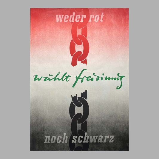 Weder Rot noch Schwarz, wählt Freisinnig